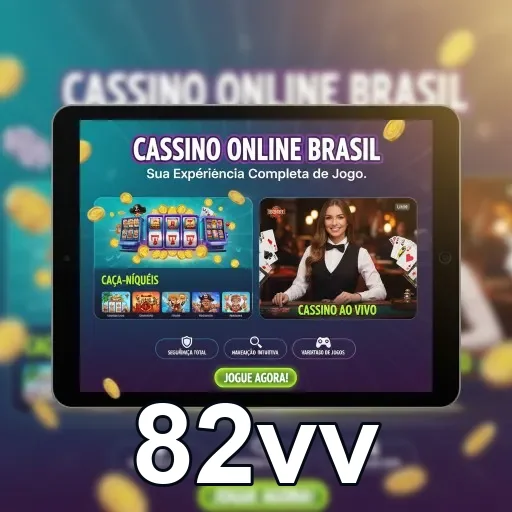 Ilustração de Acesse seus jogos favoritos no 82vv com segurança total